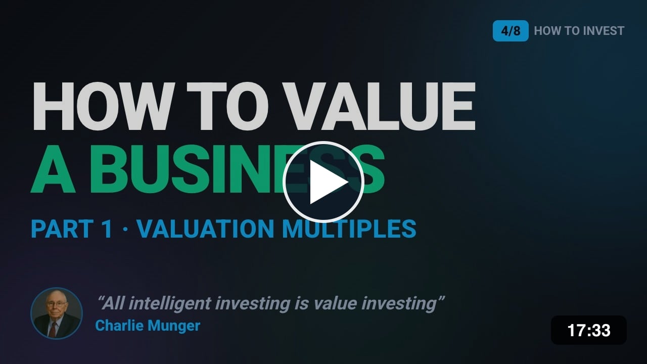 What Is a Stock Actually Worth? Part 1, Valuation Multiples